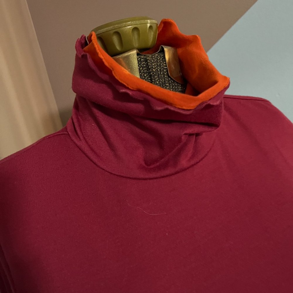Athleta Double Layer Lettuce Edge Turtleneck - image 2